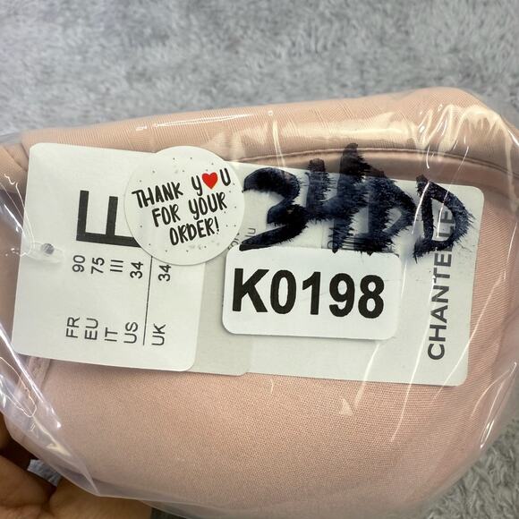 Chantelle 34DD Comfort Chic Full Coverage Underwire Bra Pink 120198 $80 MSRP - Picture 10 of 10